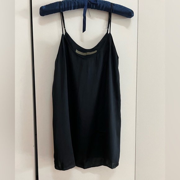 Enza Costa Silk Black Camisole Spaghetti Straps - Picture 2 of 11